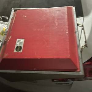 Vintage Record Player Solo, Retro Red Record Player Made in Germany - ,